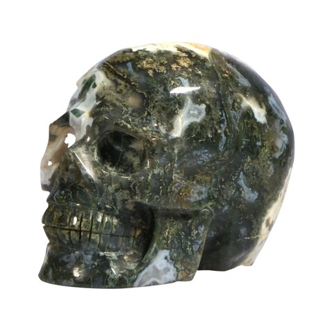 Mosagaat kristallen schedel 12,5 x 10,5 x 8,5 cm | 1464 gram Mosagaat kristallen schedel 12,5 x 10,5 x 8,5 cm | 1464 gram