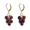 Gold filled oorbellen amethist tros Gold filled oorbellen amethist tros