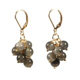 Gold filled oorbellen labradoriet tros Gold filled oorbellen labradoriet tros