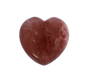 Aardbeienkwarts hart 3 cm Aardbeienkwarts hart 3 cm