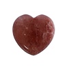 Aardbeienkwarts hart 3 cm Aardbeienkwarts hart 3 cm