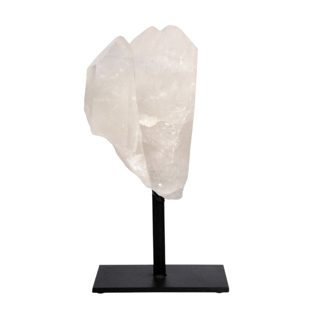 Bergkristal op standaard 13,4 x 8,5 x 6,8 cm | 971 gram