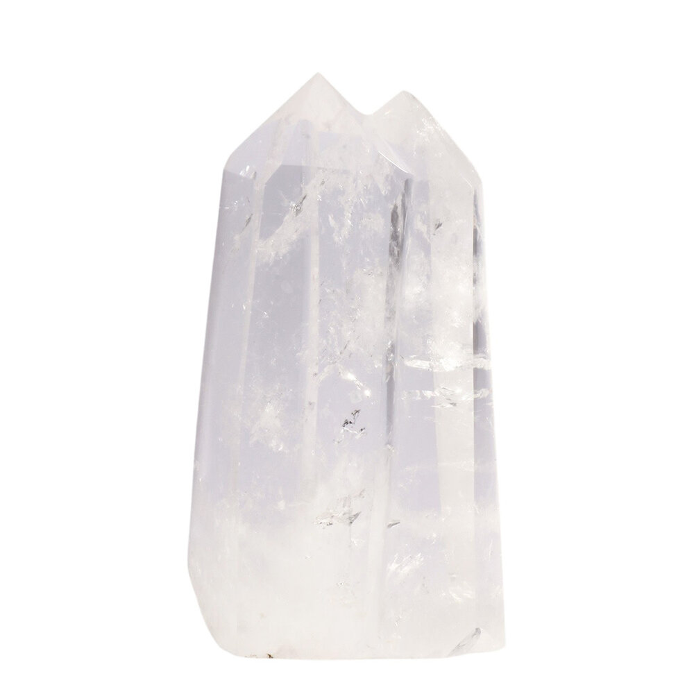 Bergkristal (zielsverwant) staand geslepen 10,2 x 5,5 x 3,5 cm | 282 gram