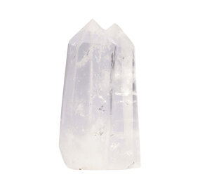 Bergkristal (zielsverwant) staand geslepen 10,2 x 5,5 x 3,5 cm | 282 gram