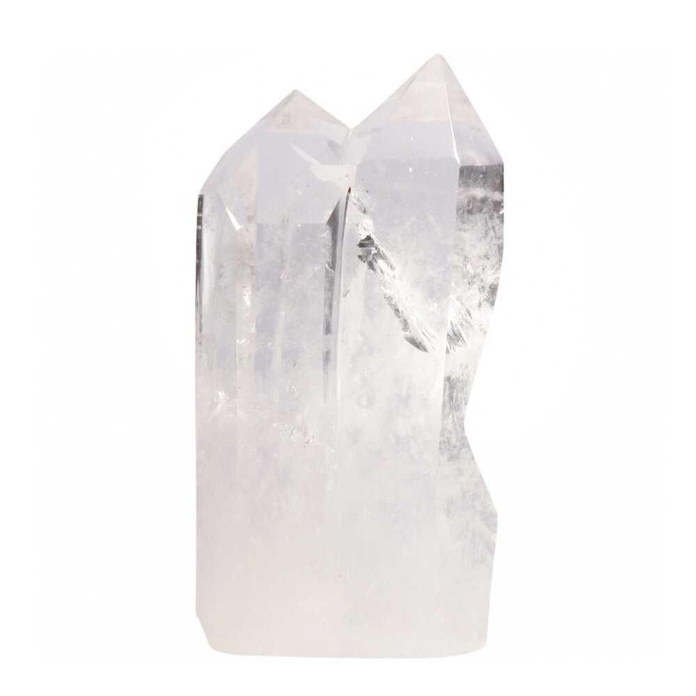 Bergkristal (zielsverwant) staand geslepen 11,9 x 6 x 4,1 cm | 522 gram