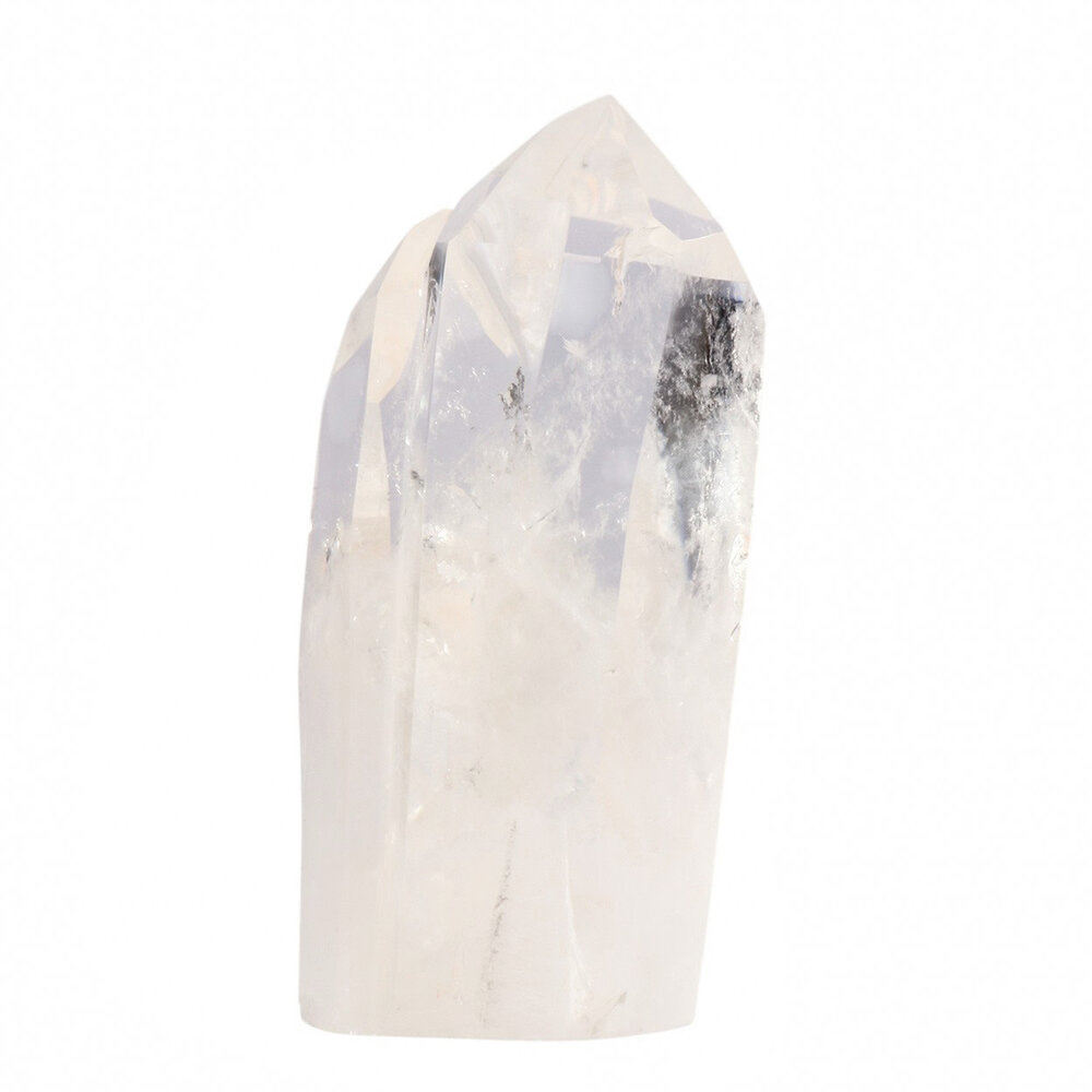 Bergkristal (zielsverwant) staand geslepen 12,4 x 6,4 x 4,5 cm | 548 gram