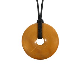 Jaspis (geel) hanger donut 3 cm