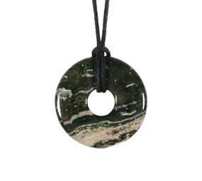 Jaspis (oceaan) hanger donut 3 cm Jaspis (oceaan) hanger donut 3 cm