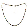 Gold filled ketting met multicolour gefacetteerde rondelles Gold filled ketting met multicolour gefacetteerde rondelles