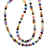 Gold filled ketting met multicolour gefacetteerde rondelles Gold filled ketting met multicolour gefacetteerde rondelles