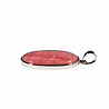 Zilveren hanger rhodochrosiet | ovaal 3,4 x 2,3 cm Zilveren hanger rhodochrosiet | ovaal 3,4 x 2,3 cm