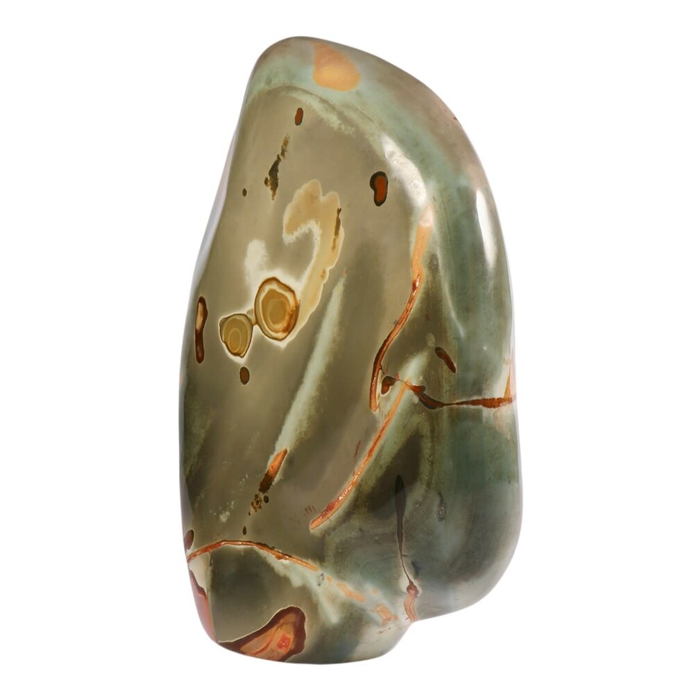 Jaspis (polychroom) sculptuur 27 x 21 x 8,5 cm | 6,73 kg