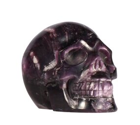 Lepidoliet A-kwaliteit kristallen schedel 6,7 x 5 x 4 cm | 224 gram Lepidoliet A-kwaliteit kristallen schedel 6,7 x 5 x 4 cm | 224 gram