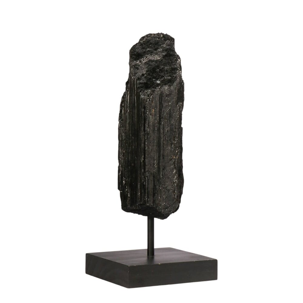 Toermalijn (zwart) ruw op standaard 17,4 x 6,7 x 8,3 cm | 1164 gram