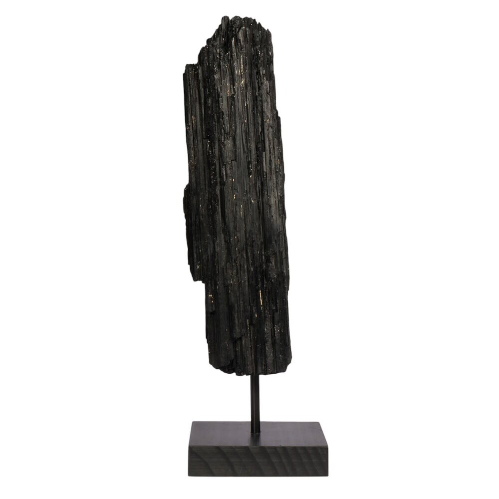 Toermalijn (zwart) ruw op standaard 22,6 x 7,8 x 6,5 cm | 1863 gram