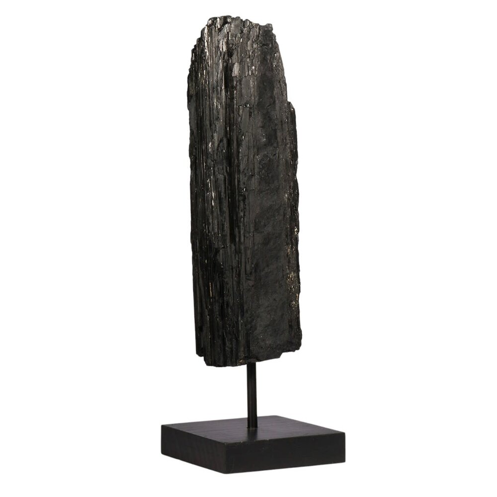 Toermalijn (zwart) ruw op standaard 22,6 x 7,8 x 6,5 cm | 1863 gram