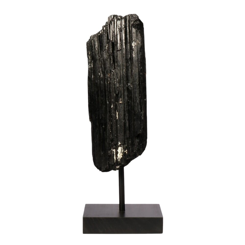 Toermalijn (zwart) ruw op standaard 17,6 x 8 x 6,6 cm | 1930 gram