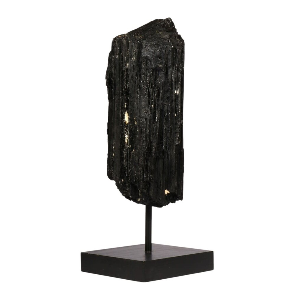 Toermalijn (zwart) ruw op standaard 17,6 x 8 x 6,6 cm | 1930 gram