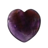 Amethist (donker) edelsteen hart 4 cm