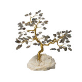 Labradoriet edelsteen boompje op steen