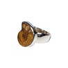 Zilveren ring ammoniet fossiel maat 17 | 1,7 x 1,4 cm