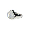Zilveren ring maansteen (regenboog) maat 18 | druppel 1,6 x 2 cm