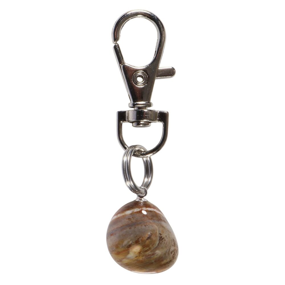 Halsband hanger versteend hout groot