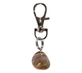 Halsband hanger versteend hout groot