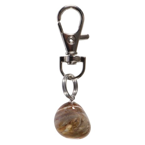 Halsband hanger versteend hout groot