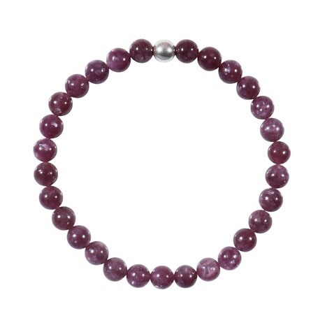 Lepidoliet armband 18 cm | 6 mm kralen