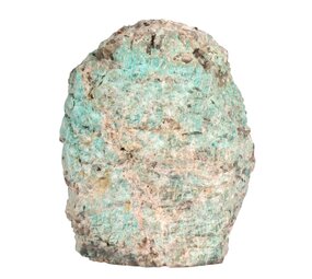 Amazoniet  met rookkwarts ruw staand 14,2 x 11,1 x 9,5 cm | 2027 gram