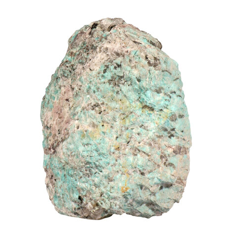 Amazoniet  met rookkwarts ruw staand 14,2 x 11,1 x 9,5 cm | 2027 gram