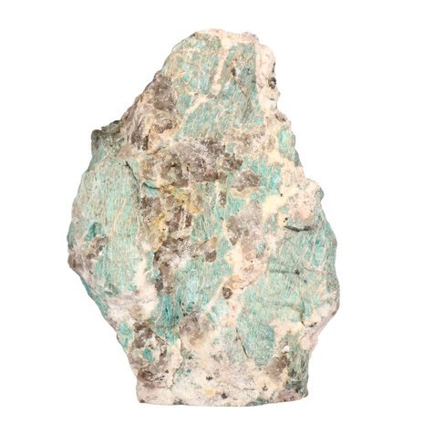 Amazoniet met rookkwarts ruw staand 17,1 x 12,6 x 9,4 cm | 2086 gram Amazoniet met rookkwarts ruw staand 17,1 x 12,6 x 9,4 cm | 2086 gram