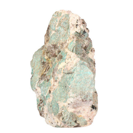 Amazoniet met rookkwarts ruw staand 17,1 x 12,6 x 9,4 cm | 2086 gram Amazoniet met rookkwarts ruw staand 17,1 x 12,6 x 9,4 cm | 2086 gram