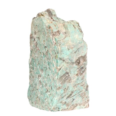 Amazoniet met rookkwarts ruw staand 18,8 x 10,5 x 9,2 cm | 2333 gram Amazoniet met rookkwarts ruw staand 18,8 x 10,5 x 9,2 cm | 2333 gram