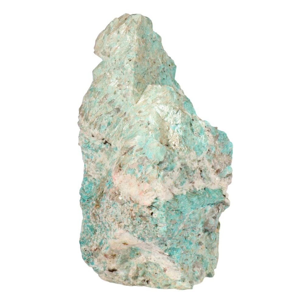 Amazoniet  met rookkwarts ruw staand 21,6 x 11,8 x 12,3 cm | 3081 gram