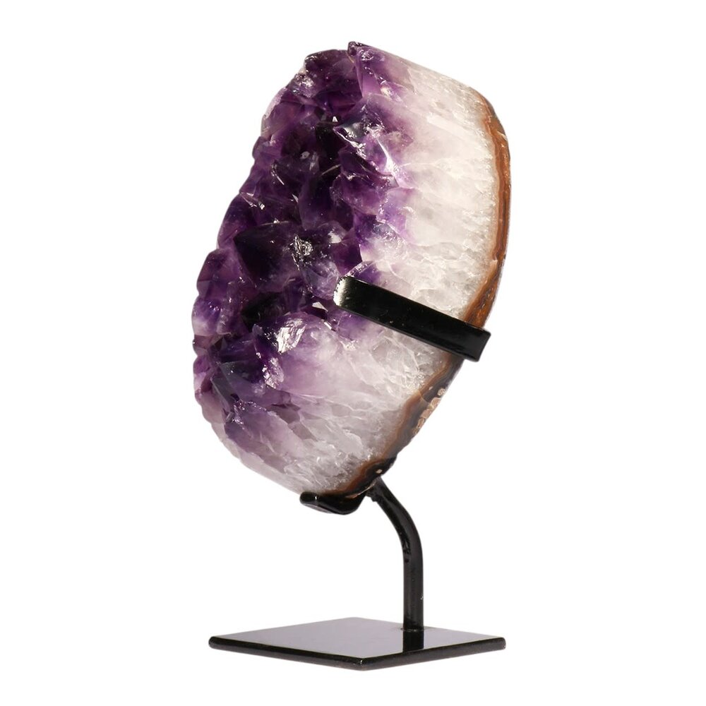 Amethist cluster op standaard 17 x 10,5 x 7 cm | 2289 gram Amethist cluster op standaard 17 x 10,5 x 7 cm | 2289 gram