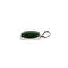Zilveren hanger jade | rechthoek 1,8 x 1,3 cm