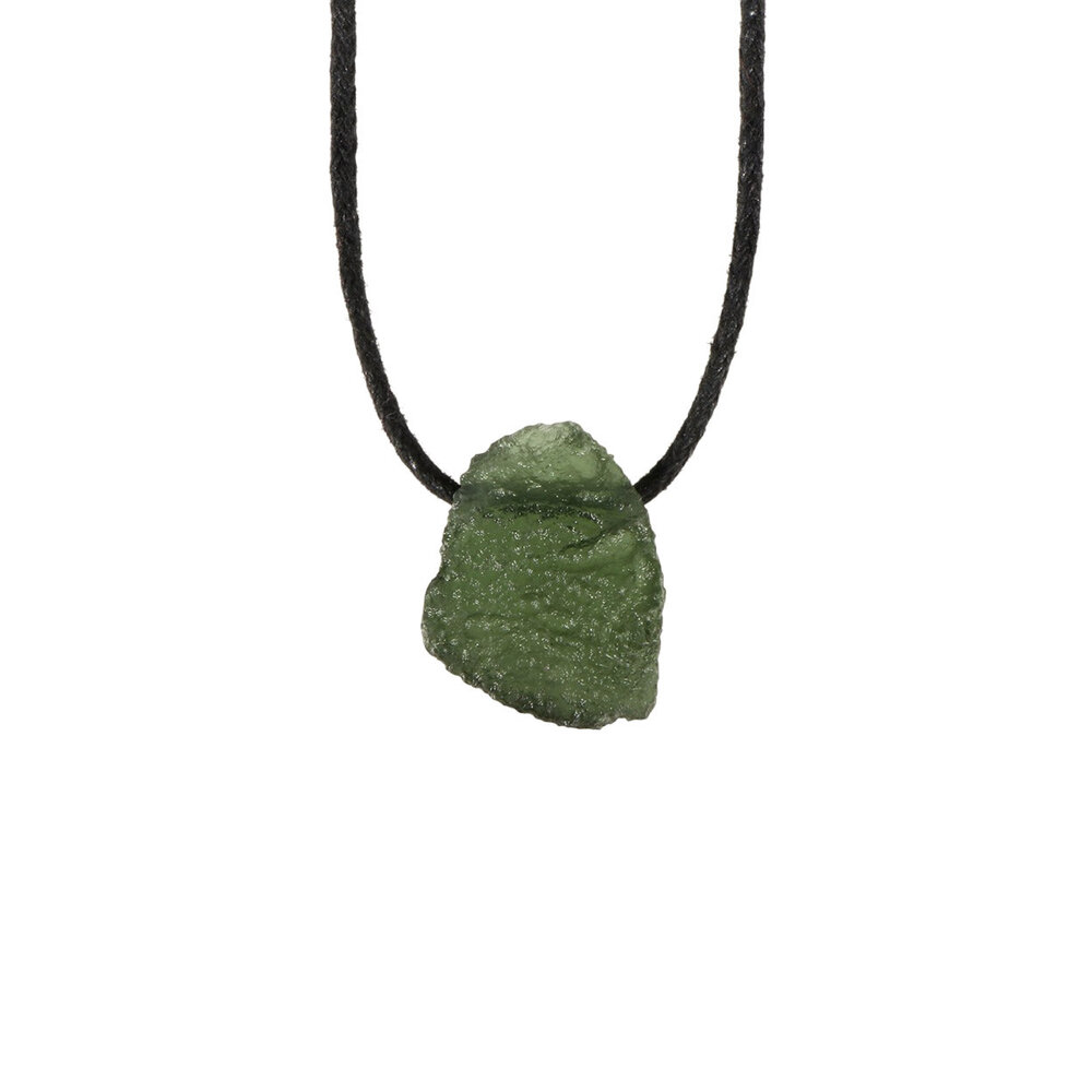 Moldaviet hanger ruw doorboord | 2,19 gram Moldaviet hanger ruw doorboord | 2,19 gram