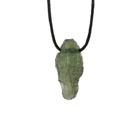 Moldaviet hanger ruw doorboord | 2,87 gram Moldaviet hanger ruw doorboord | 2,87 gram