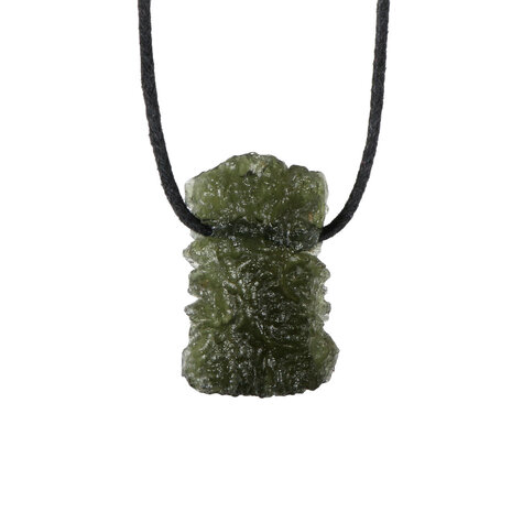 Moldaviet hanger ruw doorboord | 4,88 gram Moldaviet hanger ruw doorboord | 4,88 gram