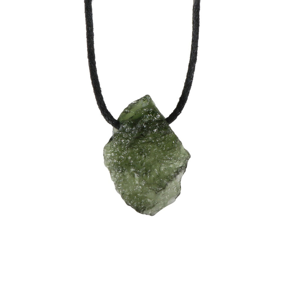 Moldaviet hanger ruw doorboord | 2,39 gram Moldaviet hanger ruw doorboord | 2,39 gram