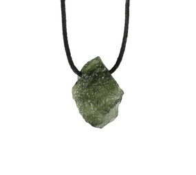 Moldaviet hanger ruw doorboord | 2,39 gram Moldaviet hanger ruw doorboord | 2,39 gram