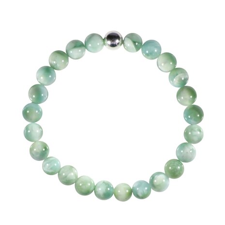 Pectoliet armband 18 cm | 8 mm kralen