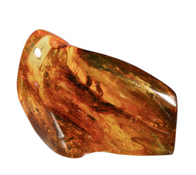 Barnsteen gepolijst met 1 mug en 3 vleugels | 7,6 x 5,1 x 3,5 cm | 71 gram Barnsteen gepolijst met 1 mug en 3 vleugels | 7,6 x 5,1 x 3,5 cm | 71 gram