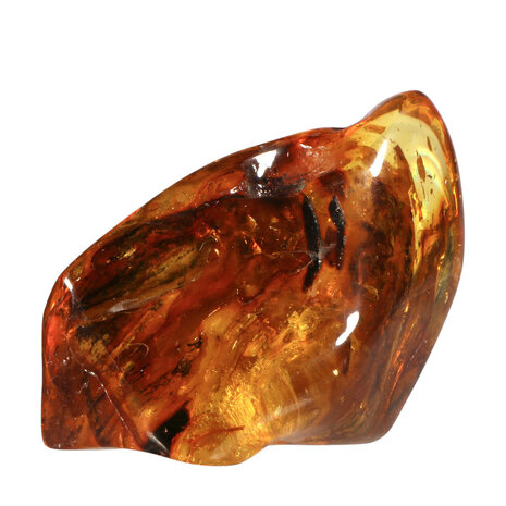 Barnsteen gepolijst met 1 mug en 3 vleugels | 7,6 x 5,1 x 3,5 cm | 71 gram Barnsteen gepolijst met 1 mug en 3 vleugels | 7,6 x 5,1 x 3,5 cm | 71 gram