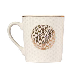 Koffiekop flower of life (250 ml)