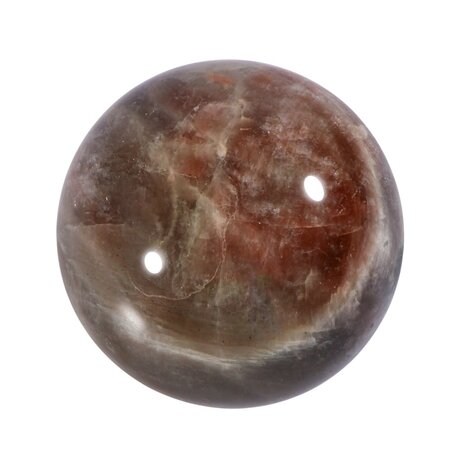 Maansteen (blauw) met zonnesteen bol 54 mm | 208 gram