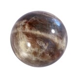 Maansteen (blauw) met zonnesteen bol 55 mm | 222 gram