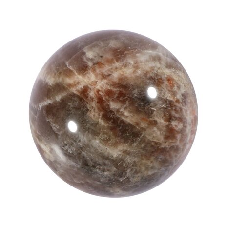 Maansteen (blauw) met zonnesteen bol 54 mm | 223 gram